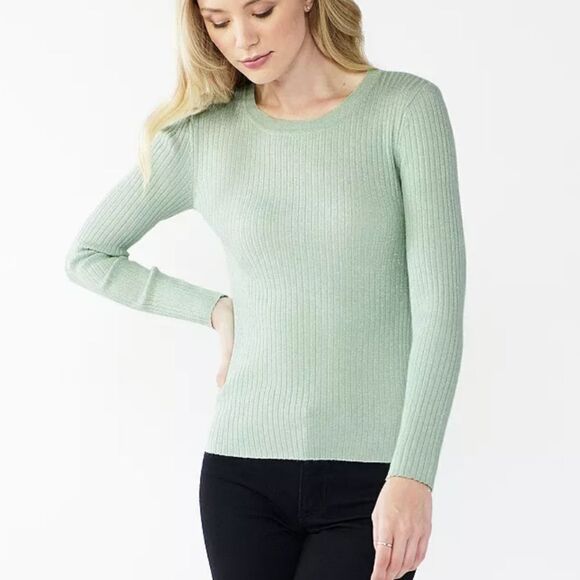 Nine West Women's Shine Rib Sweater Size XXL NWT - Picture 1 of 8